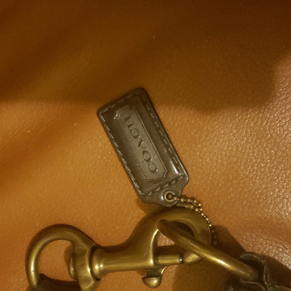 Baby Blue Suede/Leather Coach Hobo Woman Shoulder bag - Picture 5 of 9